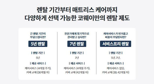 더 편안한 잠, 코웨이침대렌탈로 가능할까?